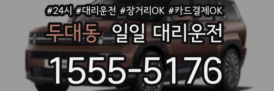 두대동 일일 대리운전