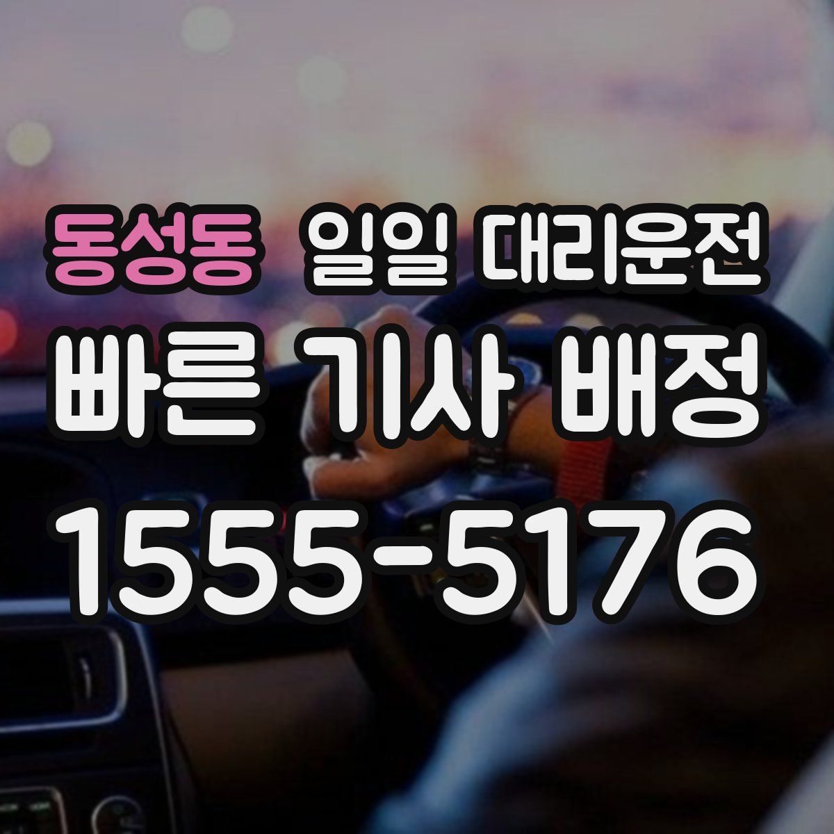 동성동 일일 대리운전