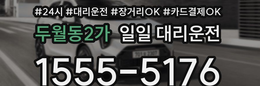 두월동2가 일일 대리운전