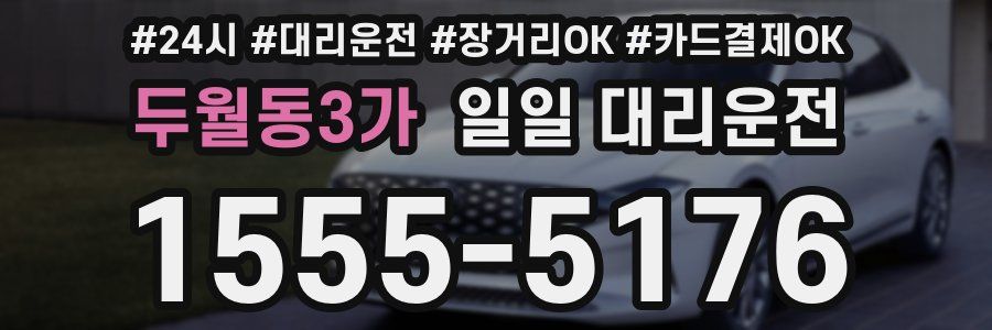 두월동3가 일일 대리운전