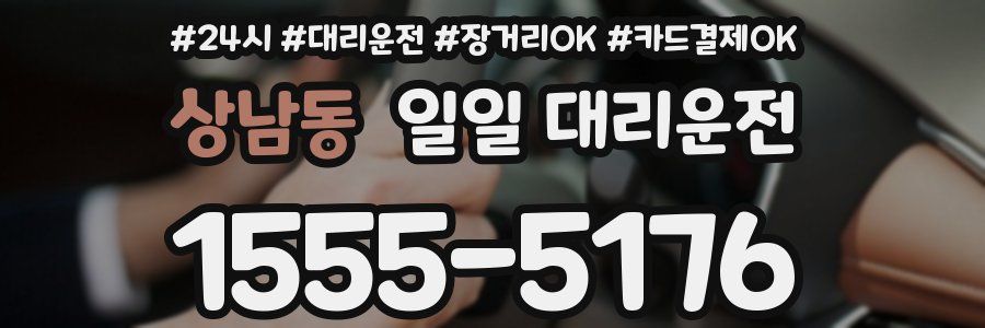 상남동 일일 대리운전