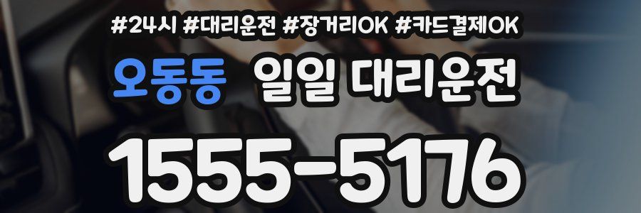 오동동 일일 대리운전