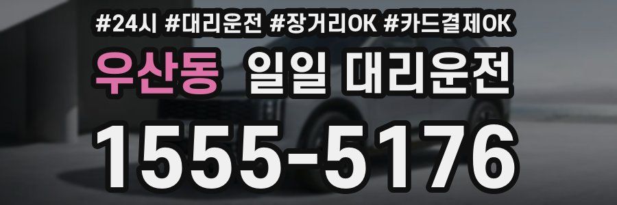 우산동 일일 대리운전