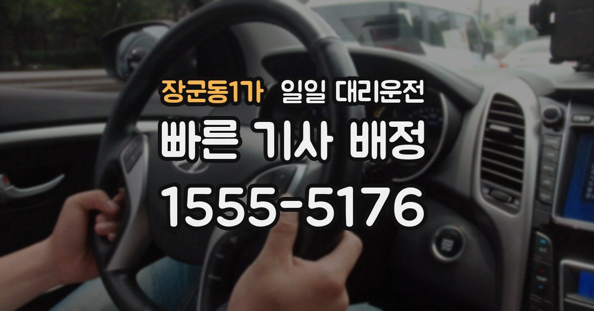 장군동1가 일일 대리운전