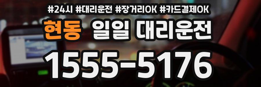 현동 일일 대리운전