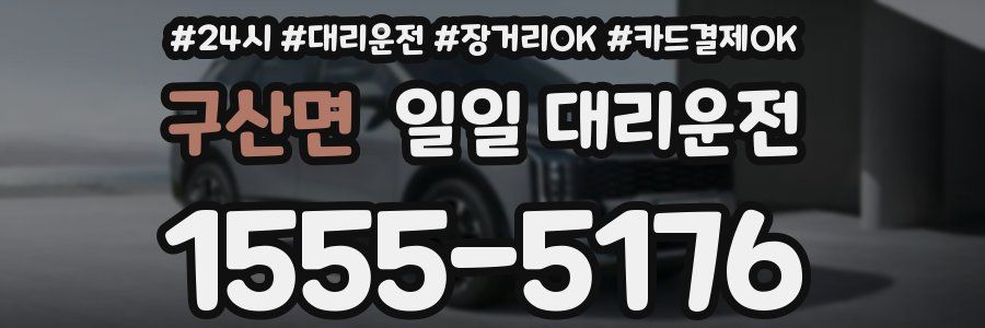 구산면 일일 대리운전