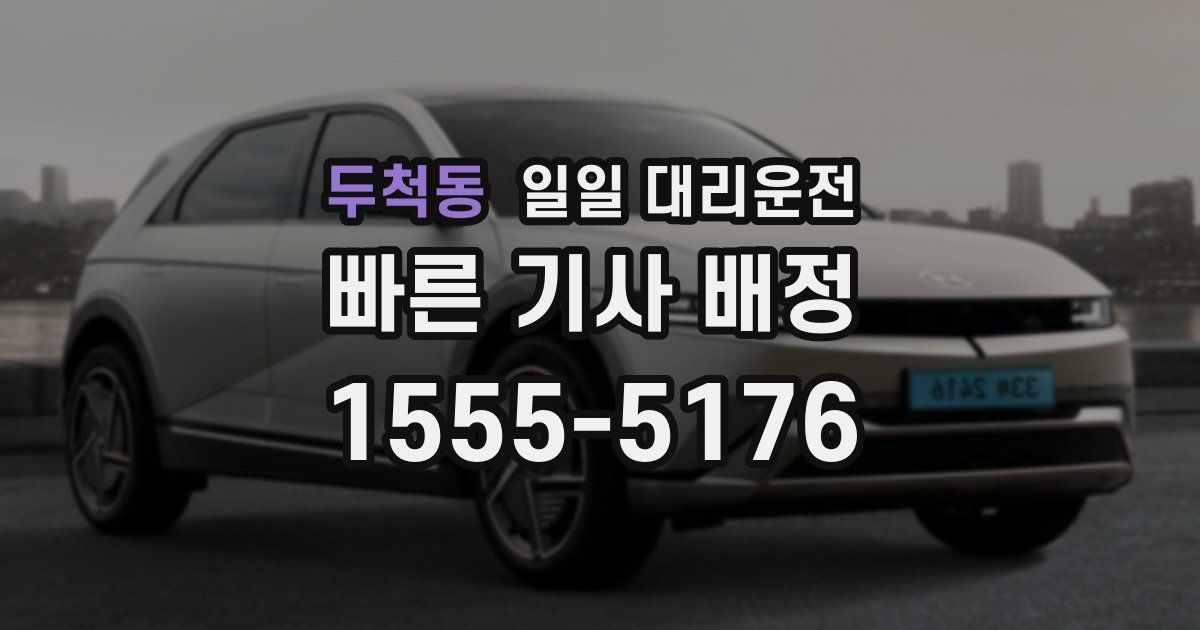 두척동 일일 대리운전