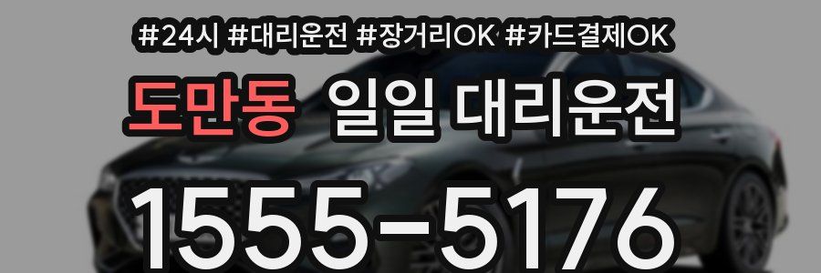 도만동 일일 대리운전