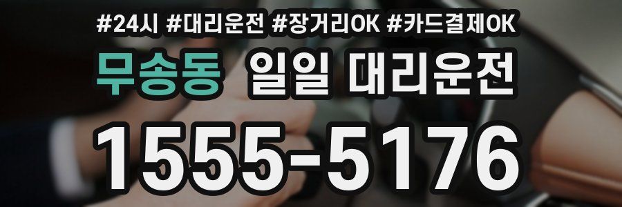 무송동 일일 대리운전