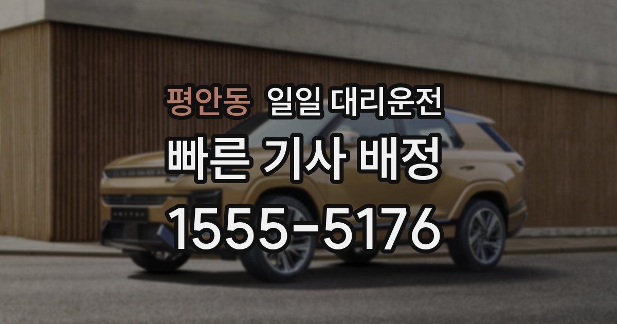 평안동 일일 대리운전
