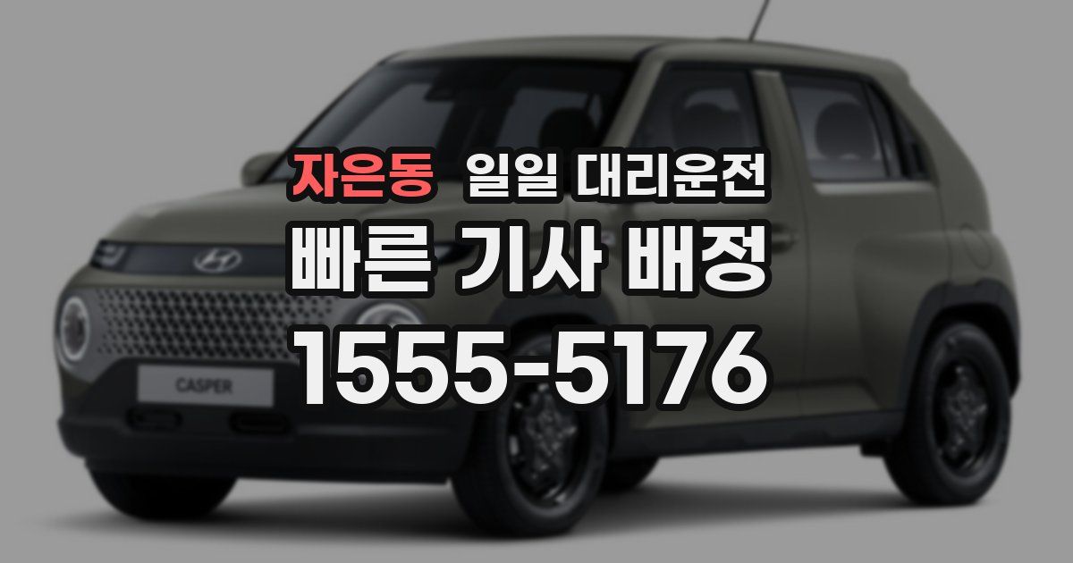 자은동 일일 대리운전