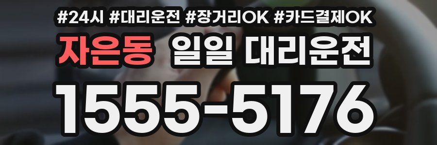 자은동 일일 대리운전