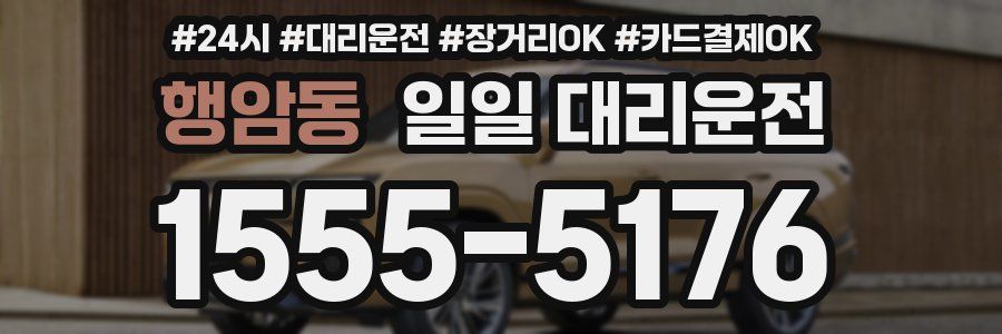 행암동 일일 대리운전