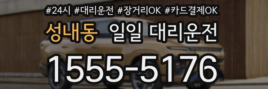 성내동 일일 대리운전