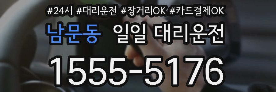 남문동 일일 대리운전