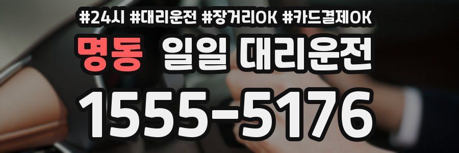 명동 일일 대리운전
