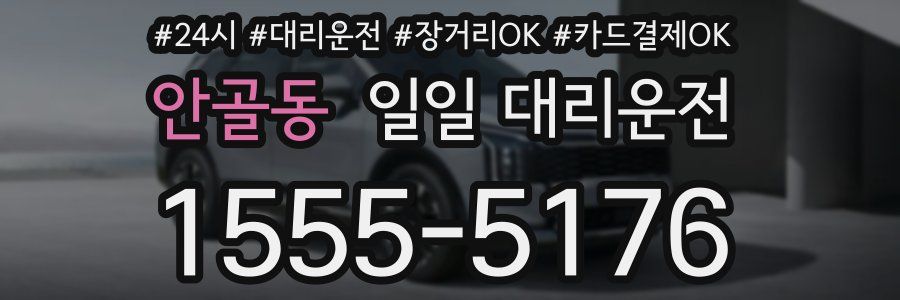 안골동 일일 대리운전