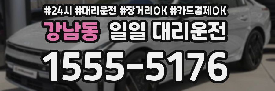 강남동 일일 대리운전