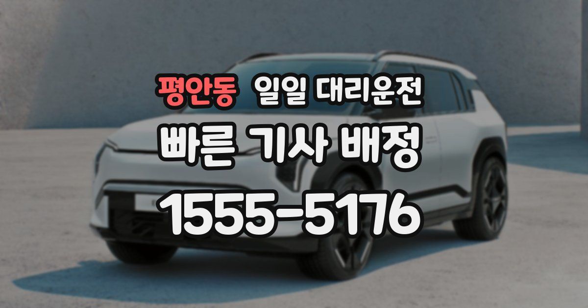 평안동 일일 대리운전