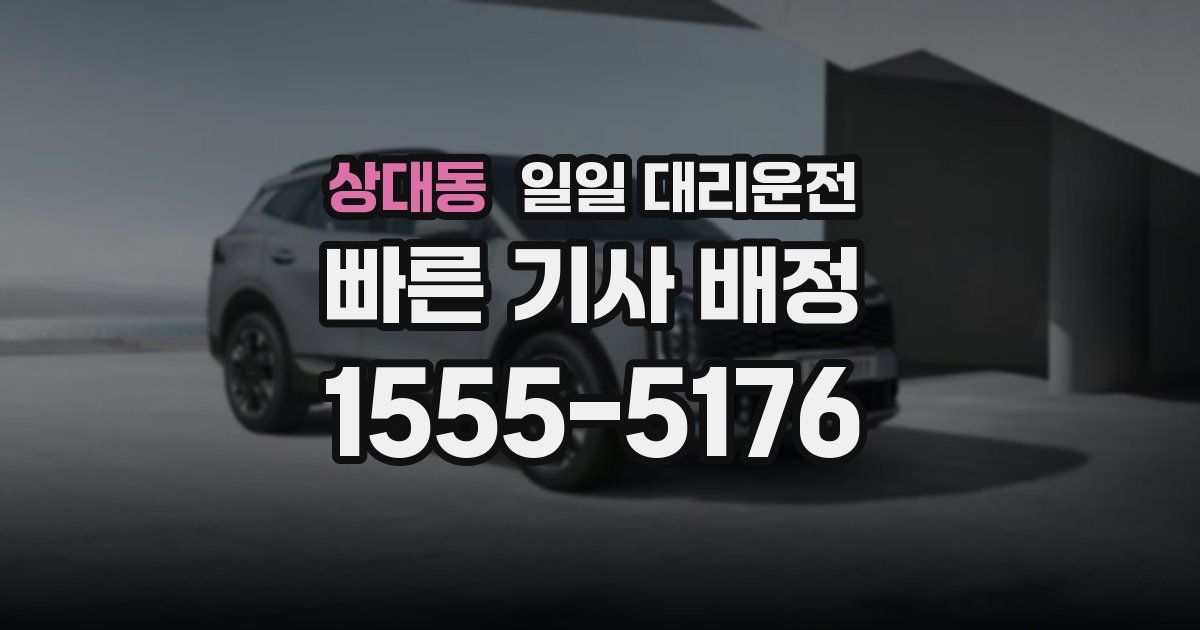 상대동 일일 대리운전