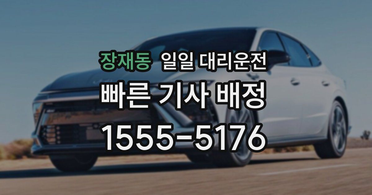 장재동 일일 대리운전