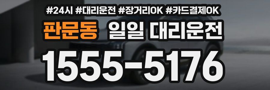 판문동 일일 대리운전