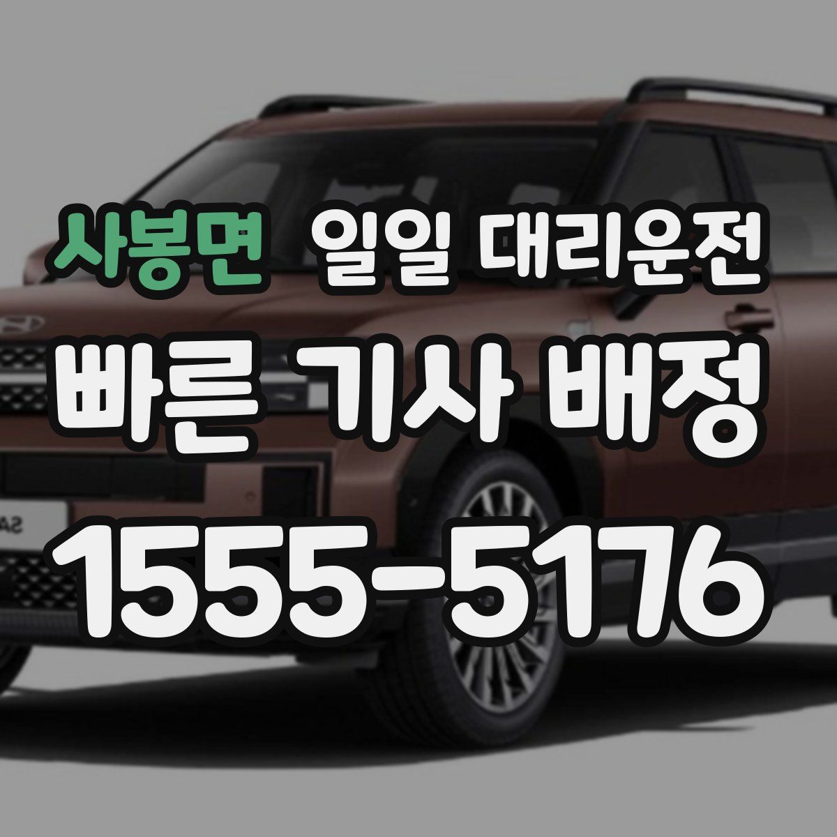 사봉면 일일 대리운전