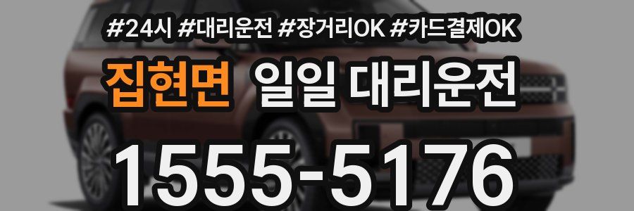 집현면 일일 대리운전