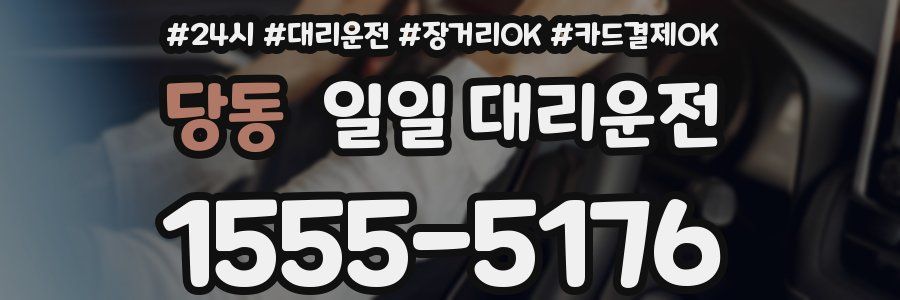 당동 일일 대리운전