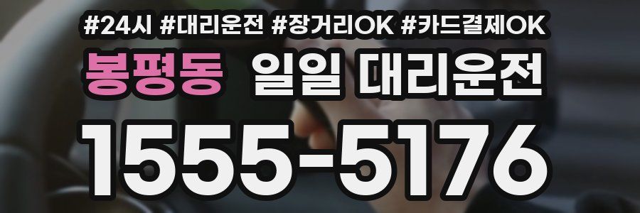 봉평동 일일 대리운전