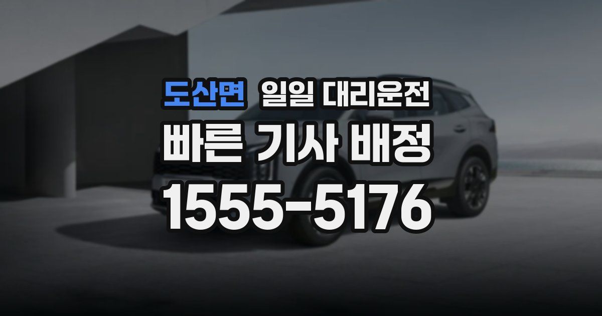 도산면 일일 대리운전