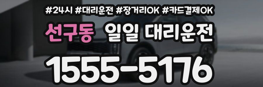 선구동 일일 대리운전