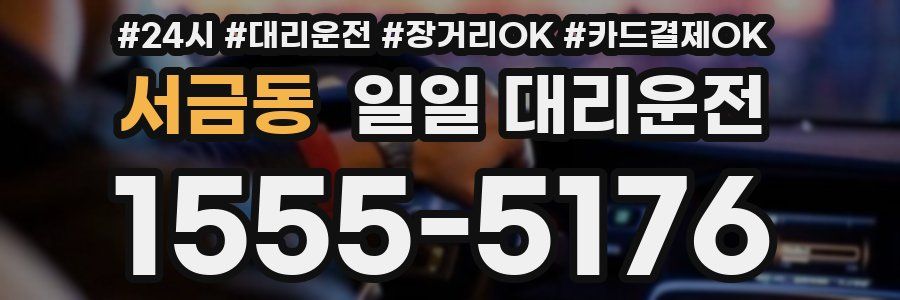 서금동 일일 대리운전