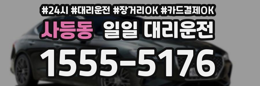 사등동 일일 대리운전