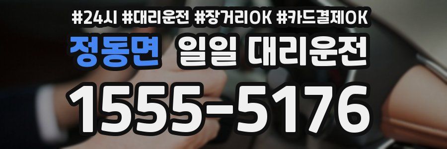 정동면 일일 대리운전