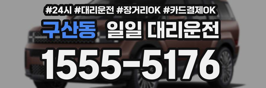 구산동 일일 대리운전