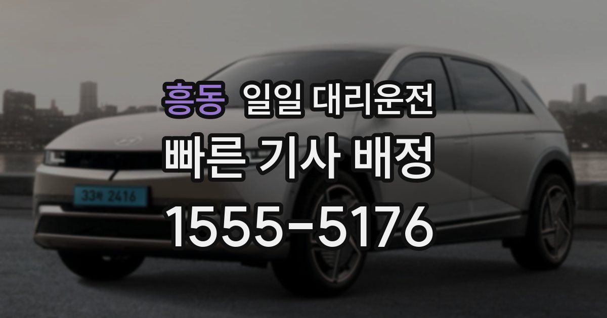 흥동 일일 대리운전