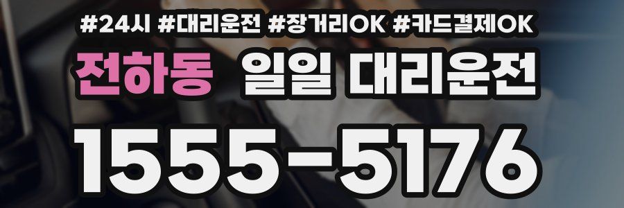 전하동 일일 대리운전