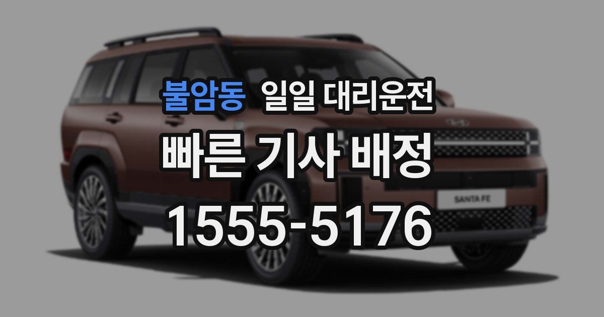 불암동 일일 대리운전