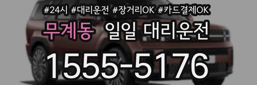 무계동 일일 대리운전