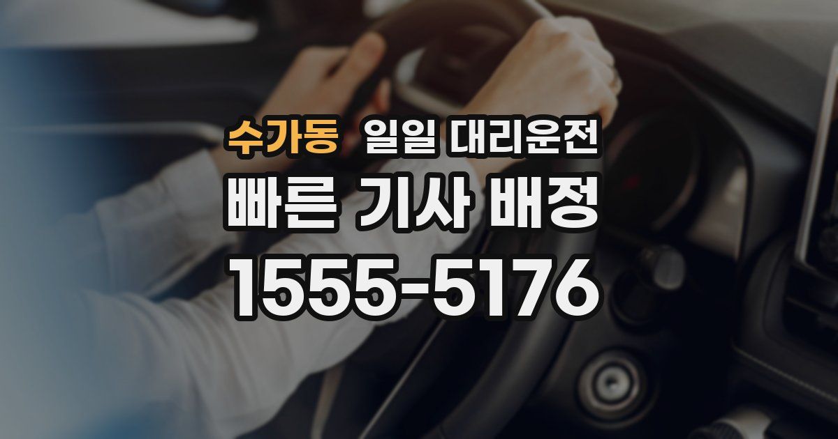 수가동 일일 대리운전