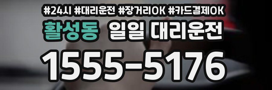 활성동 일일 대리운전