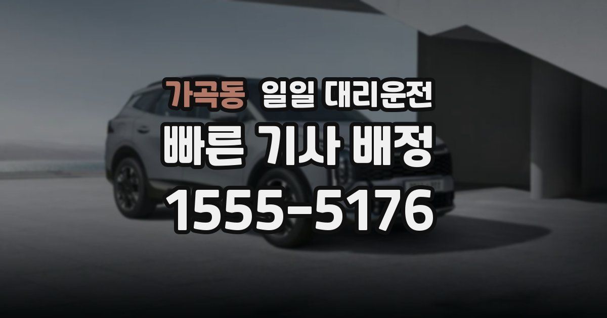 가곡동 일일 대리운전
