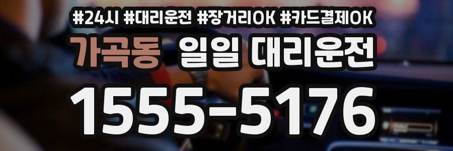 가곡동 일일 대리운전