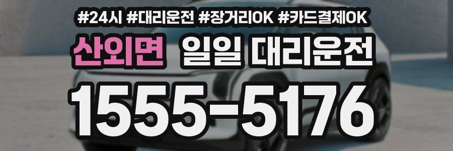 산외면 일일 대리운전