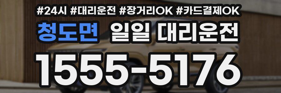 청도면 일일 대리운전