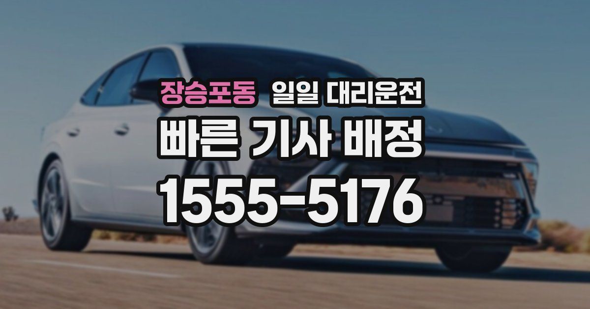 장승포동 일일 대리운전