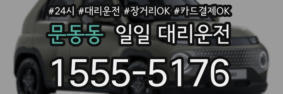 문동동 일일 대리운전