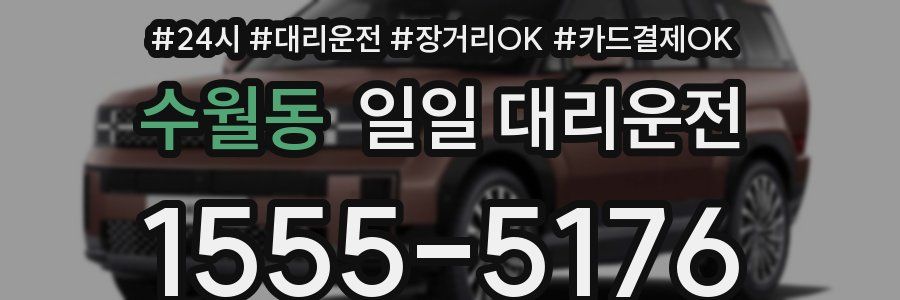 수월동 일일 대리운전