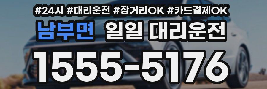 남부면 일일 대리운전